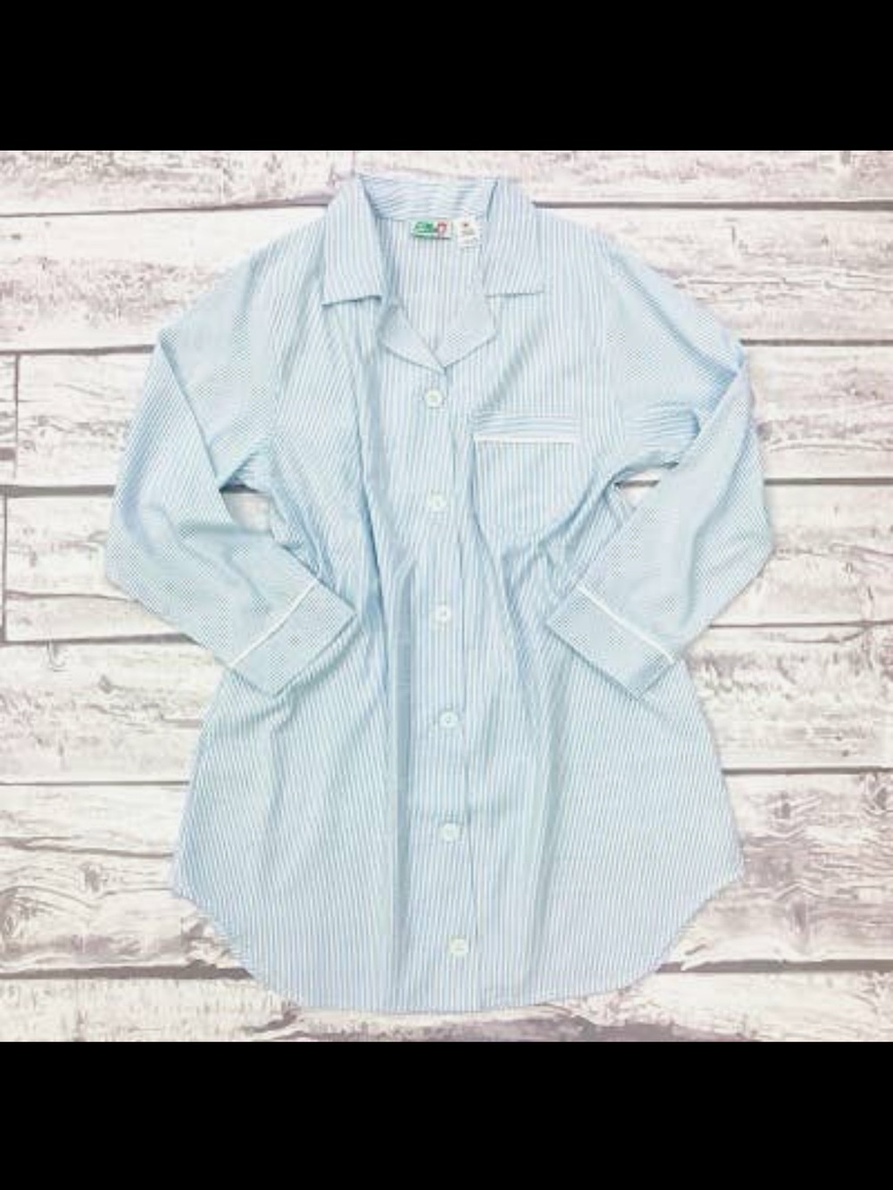 Seersucker pajama night shirt new!